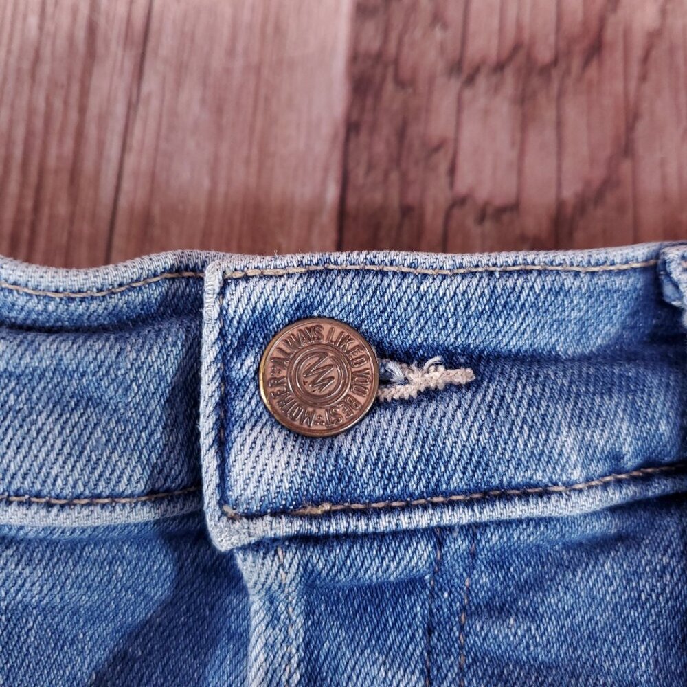 Mother Womens Size 27 The Tomcat Play Like A Pirate Straight Leg Jean Distressed - Picture 6 of 16